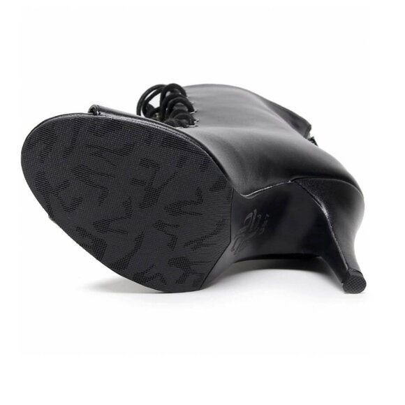 Burju Oliviya - Black, Rubber Sole Open Toe Cut Out Bootie - Size: 6 US - Picture 7 of 9